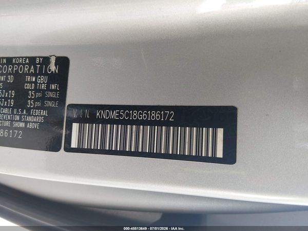 2016 KIA SEDONA SX LUXURY