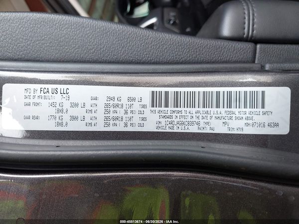 2019 DODGE DURANGO SXT AWD