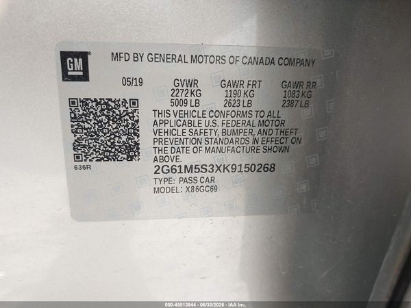 2019 CADILLAC XTS LUXURY
