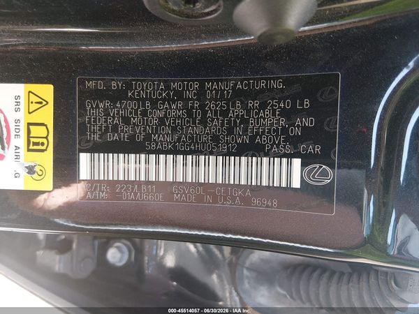 2017 LEXUS ES 350