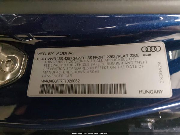 2015 AUDI A3 1.8T PREMIUM