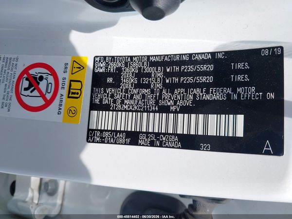 2019 LEXUS RX 350 350 Standard