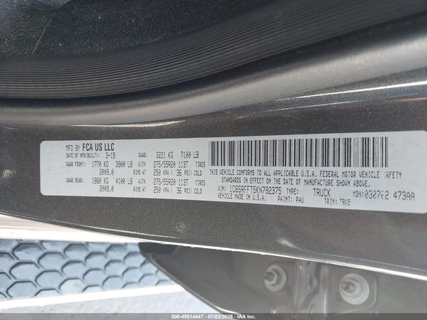 2019 RAM 1500