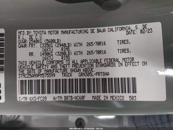 2023 TOYOTA TACOMA TRAIL EDITION