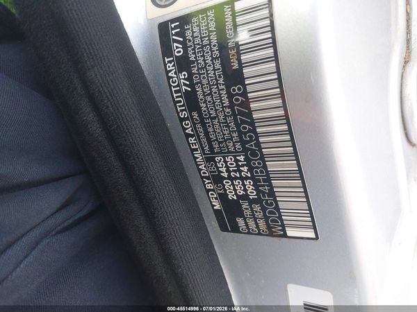 2012 MERCEDES-BENZ C 250 LUXURY