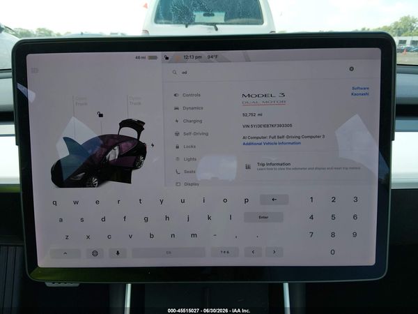 2019 TESLA MODEL 3 LONG RANGE/PERFORMANCE