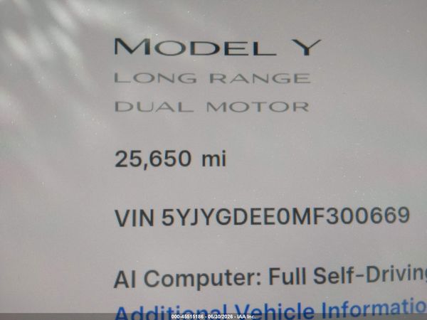 2021 TESLA MODEL Y