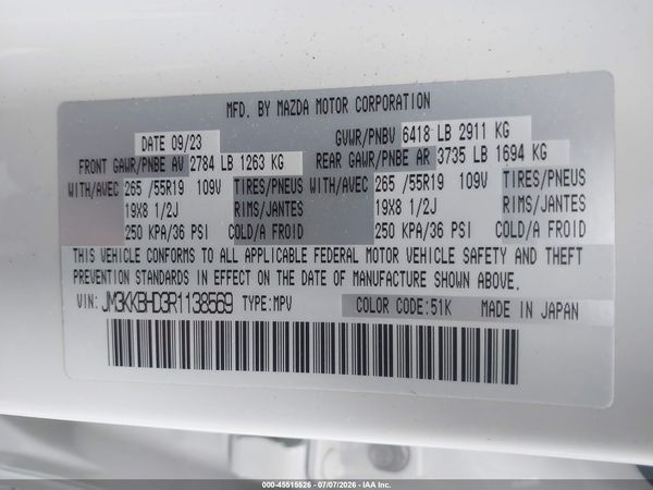 2024 MAZDA CX-90 3.3 TURBO PREFERRED