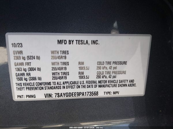 2023 TESLA MODEL Y