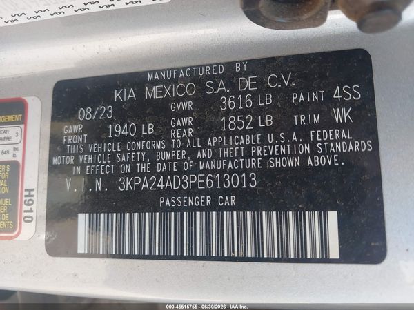 2023 KIA RIO S