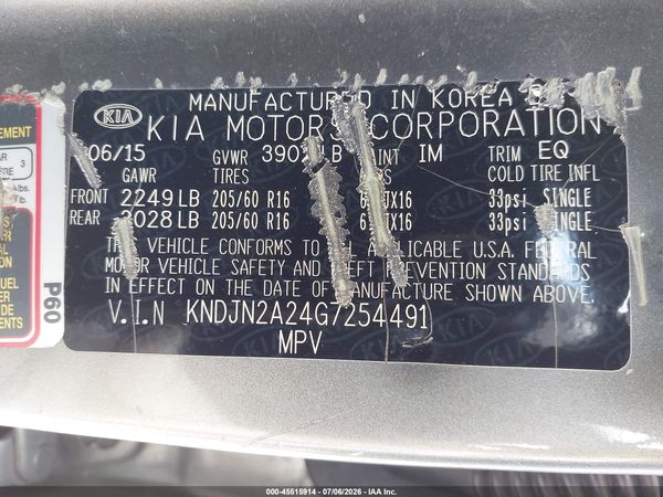 2016 KIA SOUL Plus