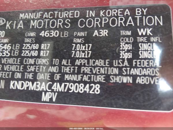 2021 KIA SPORTAGE LX