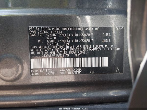2023 TOYOTA RAV4 HYBRID XLE