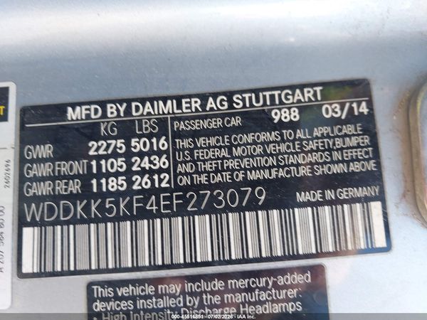 2014 MERCEDES-BENZ E 350 E350