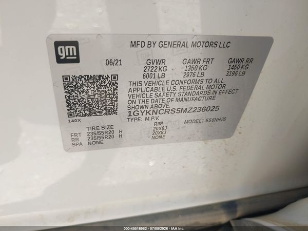 2021 CADILLAC XT5 FWD PREMIUM LUXURY