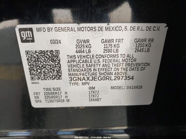 2024 CHEVROLET EQUINOX FWD 2FL — I9