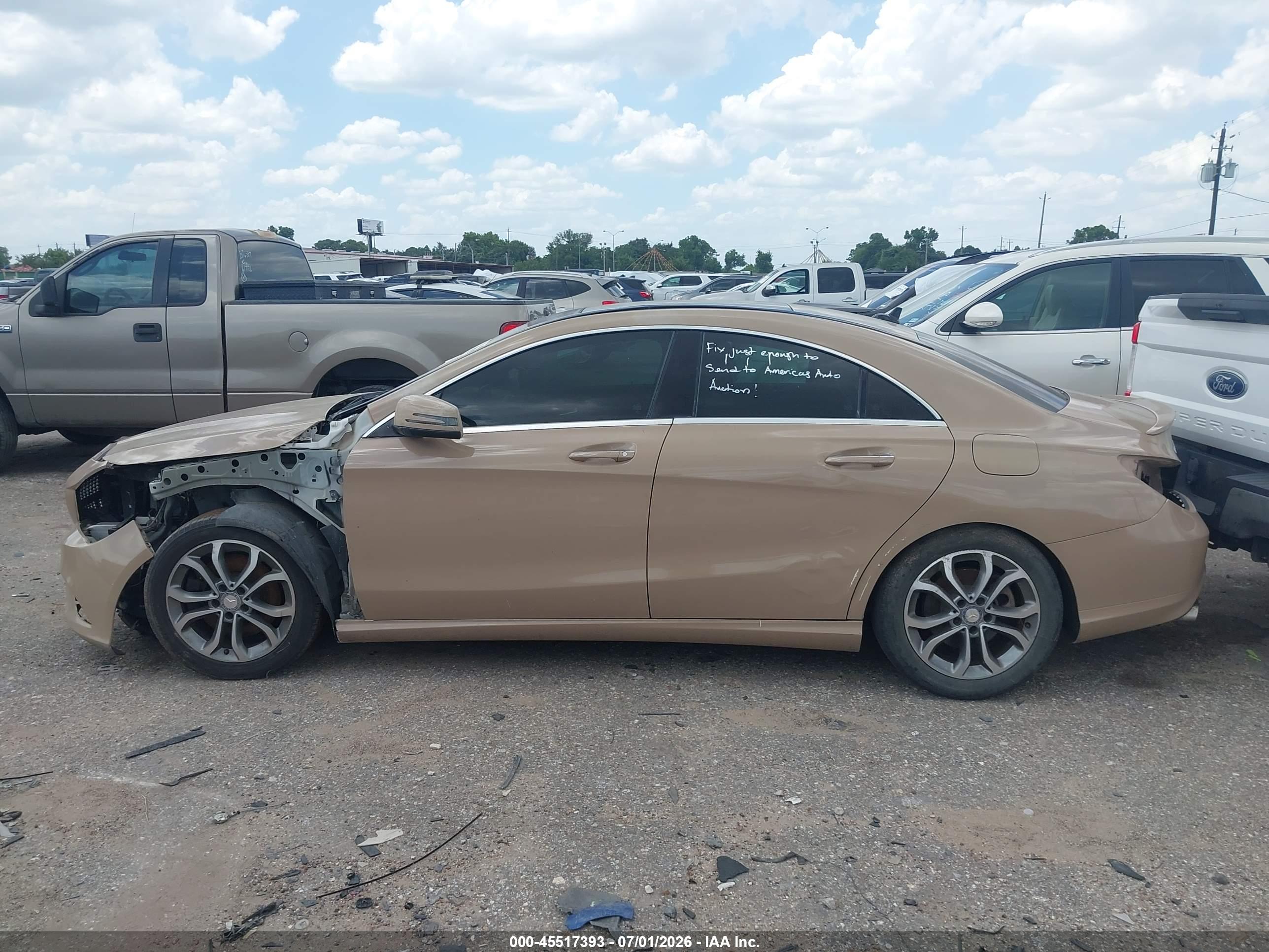 2016 MERCEDES-BENZ CLA 250 CLA250