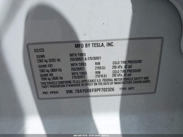 2023 TESLA MODEL Y