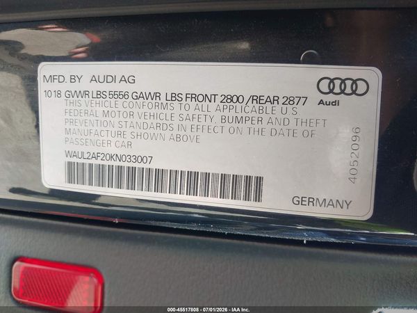 2019 AUDI A6 55 PREMIUM