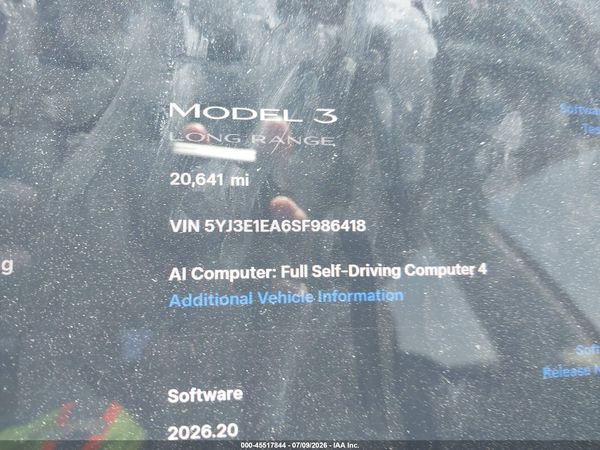 2025 TESLA MODEL 3