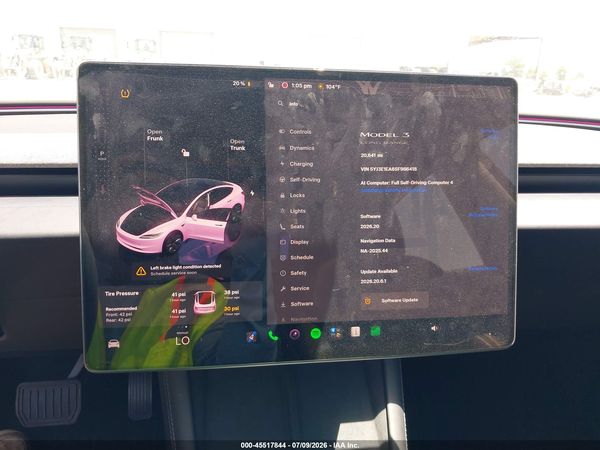 2025 TESLA MODEL 3
