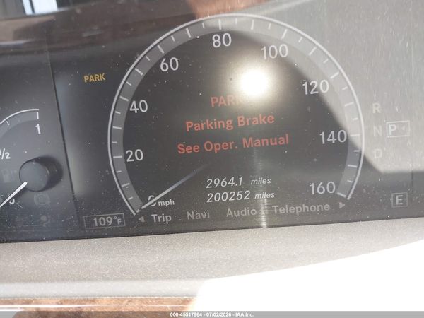 2012 MERCEDES-BENZ S 550 4MATIC