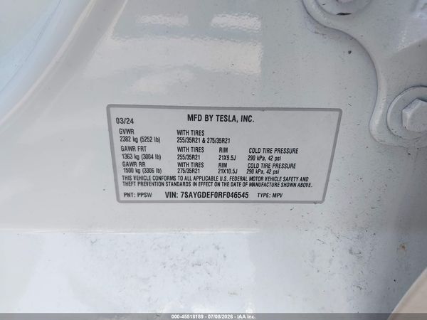 2024 TESLA MODEL Y