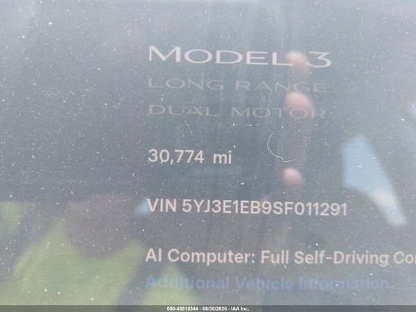 2025 TESLA MODEL 3
