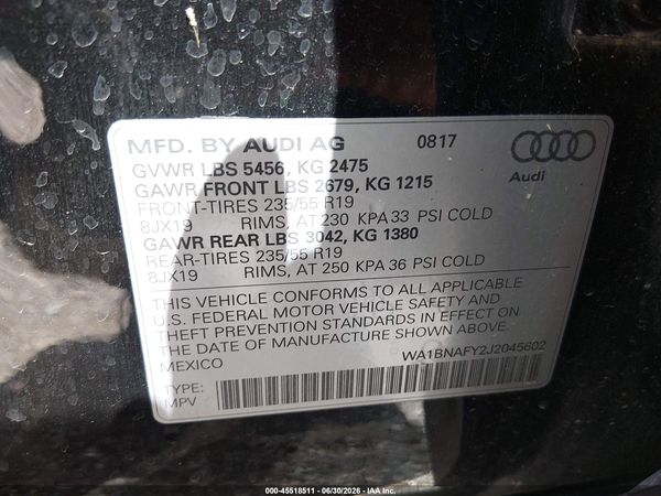 2018 AUDI Q5