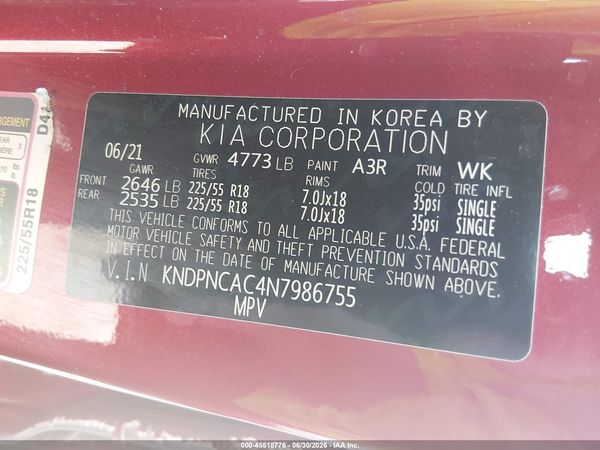 2022 KIA SPORTAGE EX