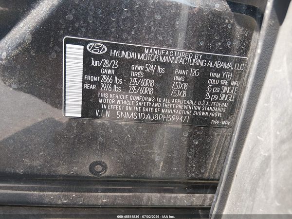 2023 HYUNDAI SANTA FE SE