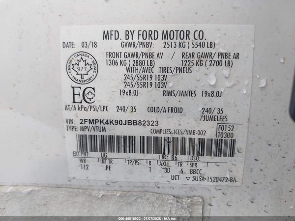 2018 FORD EDGE TITANIUM