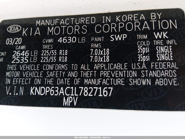 2020 KIA SPORTAGE S