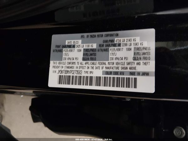 2023 MAZDA CX-5 2.5 S SELECT
