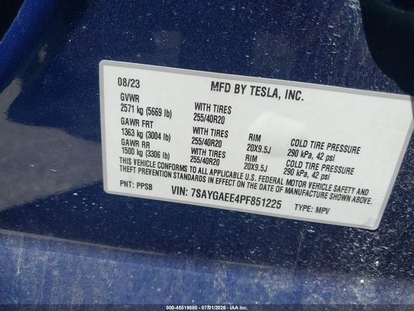 2023 TESLA MODEL Y