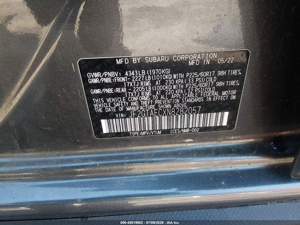 2022 SUBARU CROSSTREK PREMIUM