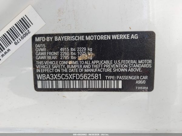 2015 BMW 328I GRAN TURISMO XDRIVE