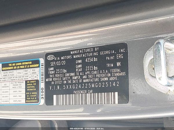 2021 KIA K5 LX