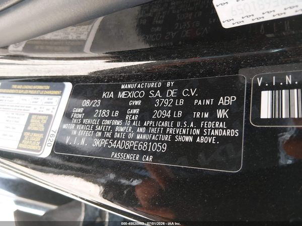 2023 KIA FORTE GT-LINE