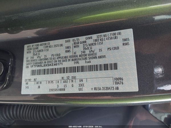 2025 FORD F-150 LARIAT