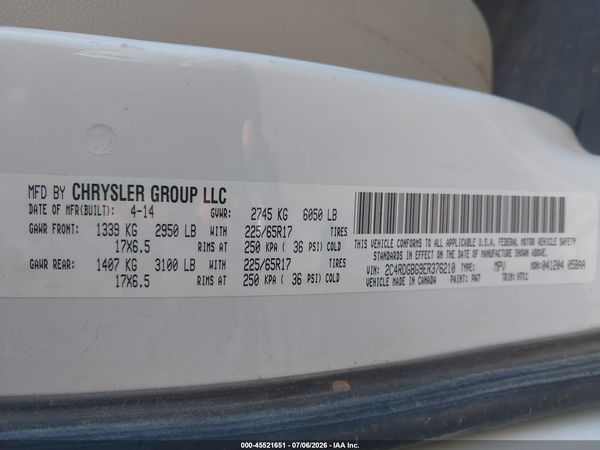 2014 DODGE GRAND CARAVAN AMERICAN VALUE PKG