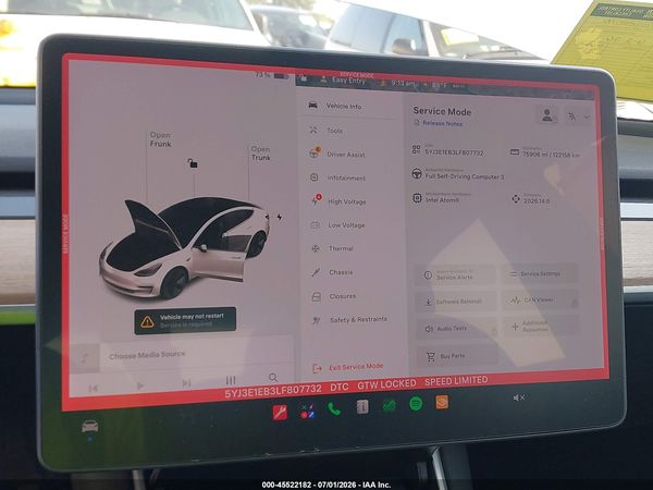 2020 TESLA MODEL 3