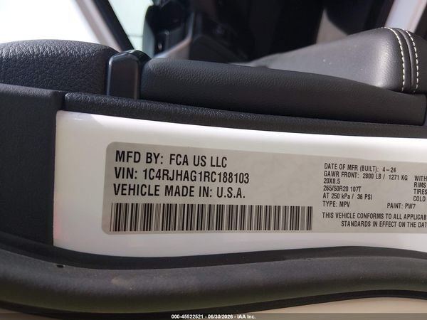 2024 JEEP GRAND CHEROKEE ALTITUDE X 4X4