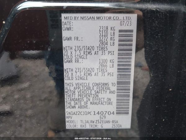 2023 NISSAN MURANO SL FWD