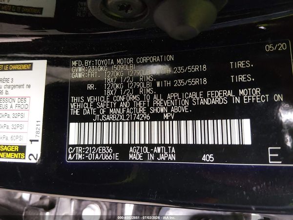 2020 LEXUS NX 300 F SPORT
