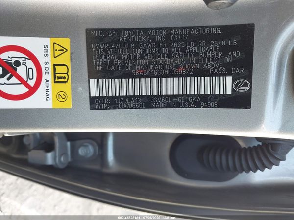 2017 LEXUS ES 350