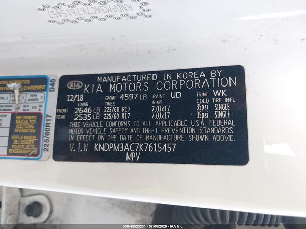 2019 KIA SPORTAGE LX