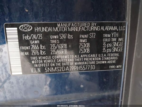 2023 HYUNDAI SANTA FE SEL