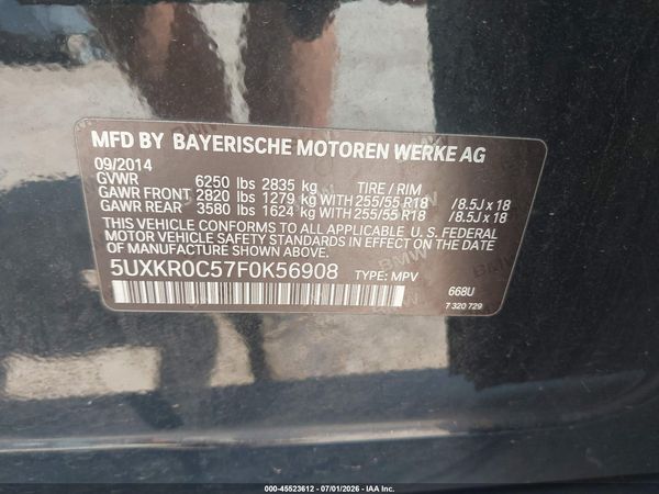 2015 BMW X5 XDRIVE35I — I9