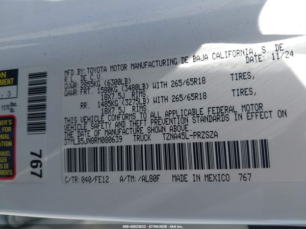 2024 TOYOTA TACOMA TRD SPORT